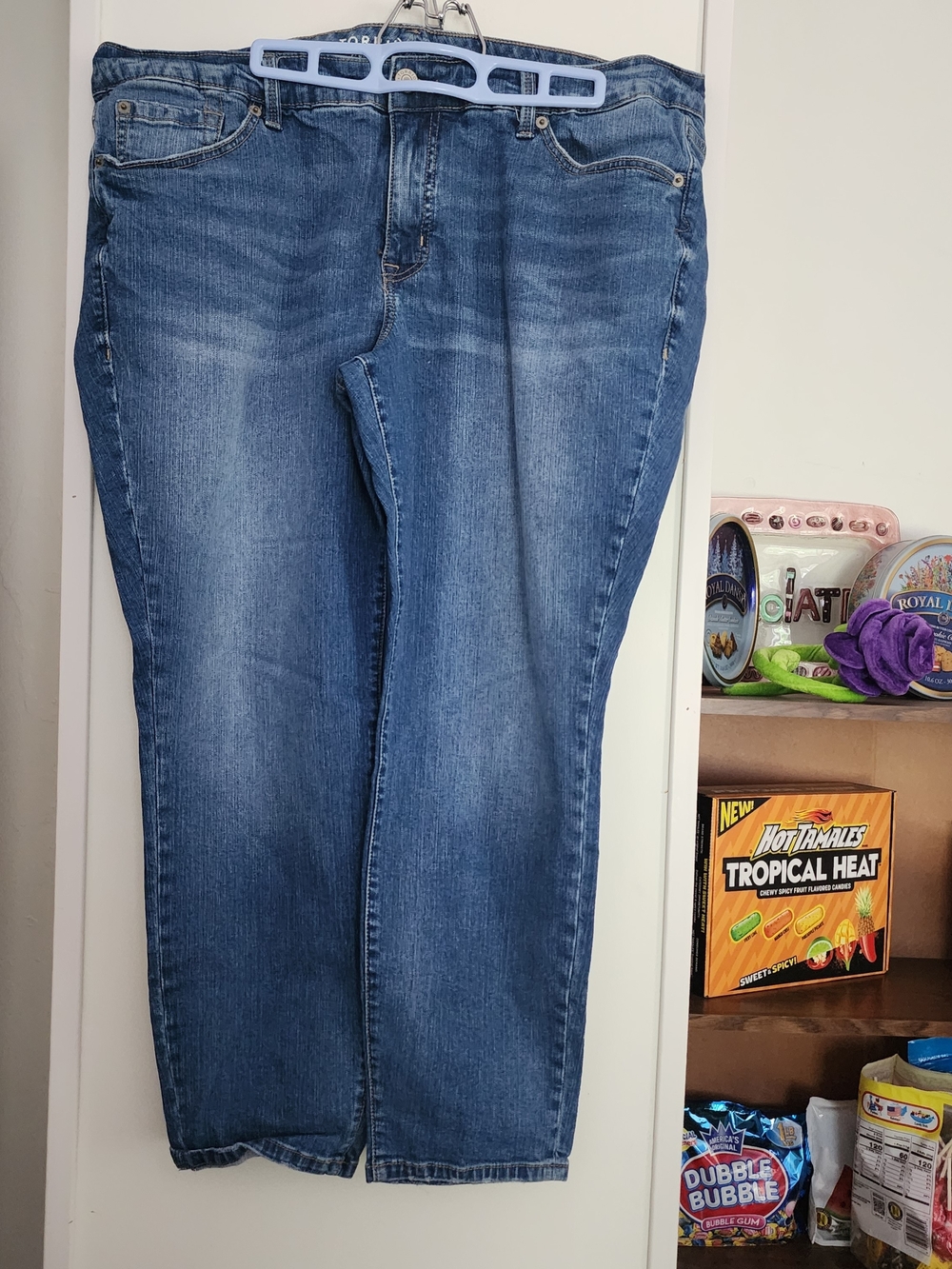 torrid Medium Blue Ankle Crop Jeans